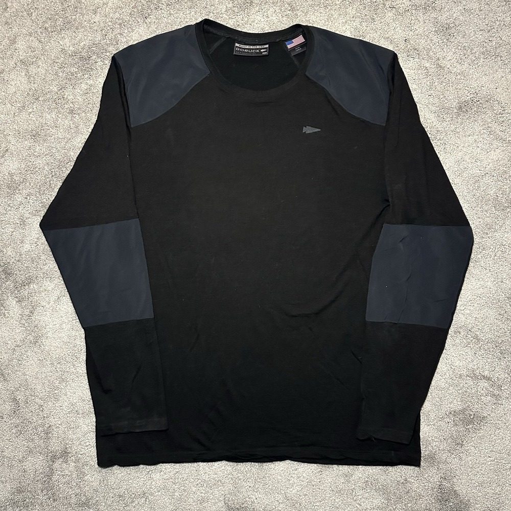GORUCK 24.7 Merino Tee Shirt Mens XXL 2XL Black Long Sleeve Performance USA